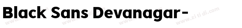 Black Sans Devanagar字体转换